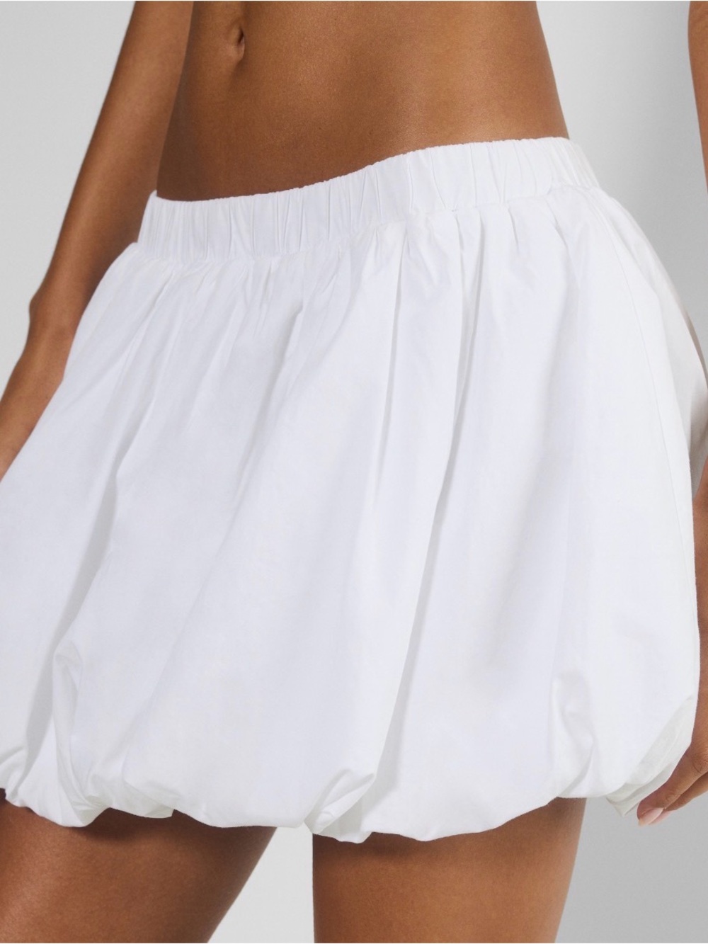 Aritzia White Bubble Mini Skirt